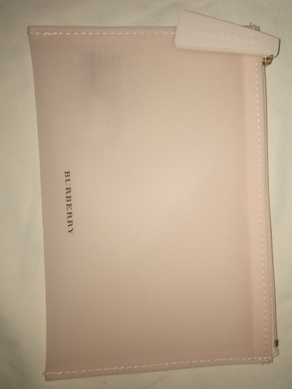 NWOT.AUTHENTIC.BURBERRY PINK POUCH/COSMETIC BAG